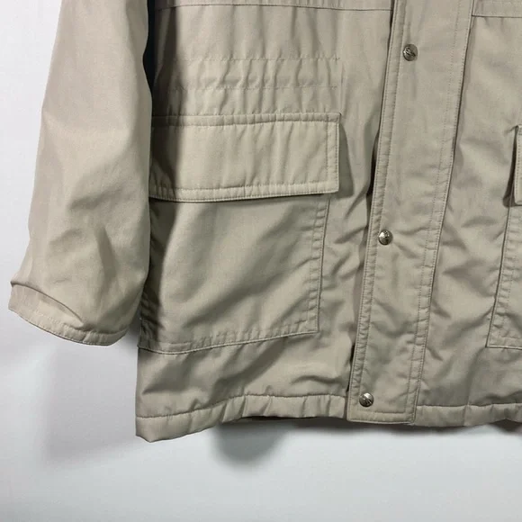 London Fog Men Snaps & Zip Faux Sherpa Warm Lined Jacket Size 44 Long